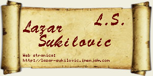 Lazar Šukilović vizit kartica
